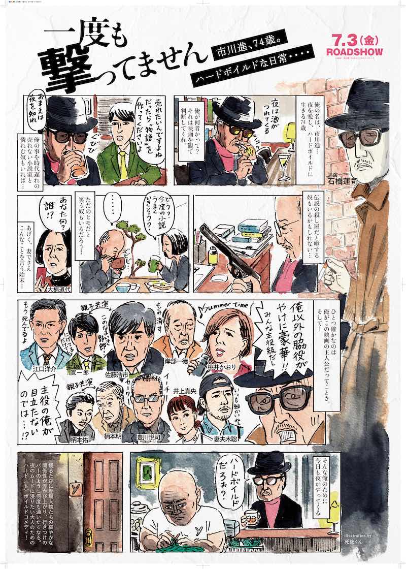 市川進（石橋蓮司）の可笑しな日々をマンガにしてみた